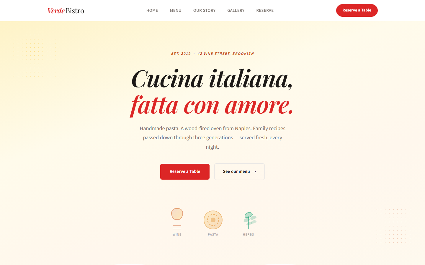 Verde Bistro screenshot